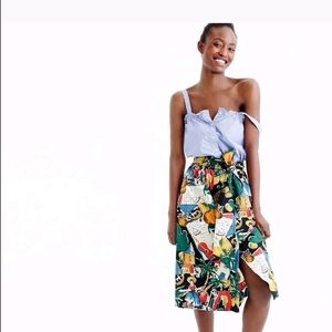 Jcrew coco cabana midi skirt